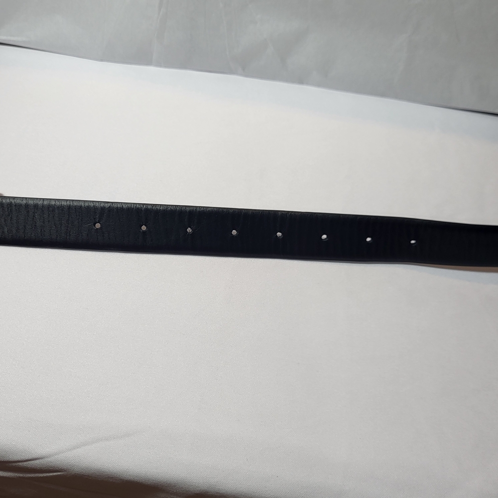 KHAITE Elegant Black Leather Belt with Gold Buckle. Not Original Pack. # 245 - Picture 12 of 14